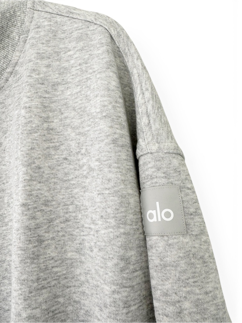 Alo Yoga - Hazy Mock Neck Pullover Athletic Heather Grey - Picture 6 of 11